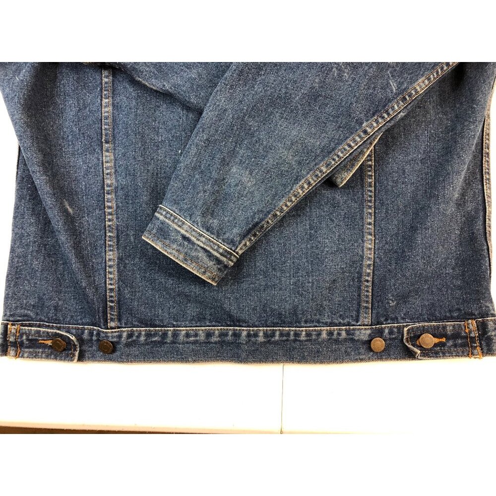 Austin Clothing Co. Blue Denim Jacket Mens XL Button-Up Heavyweight 100% Cotton - Picture 14 of 15